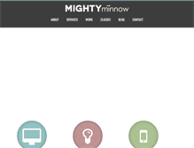 Tablet Screenshot of mightyminnow.com